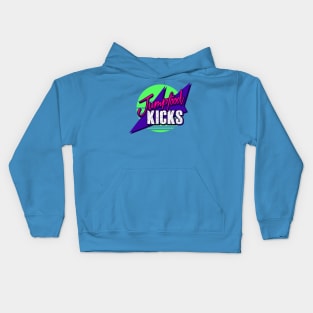 Jumpfood Kicks-80s Green Kids Hoodie